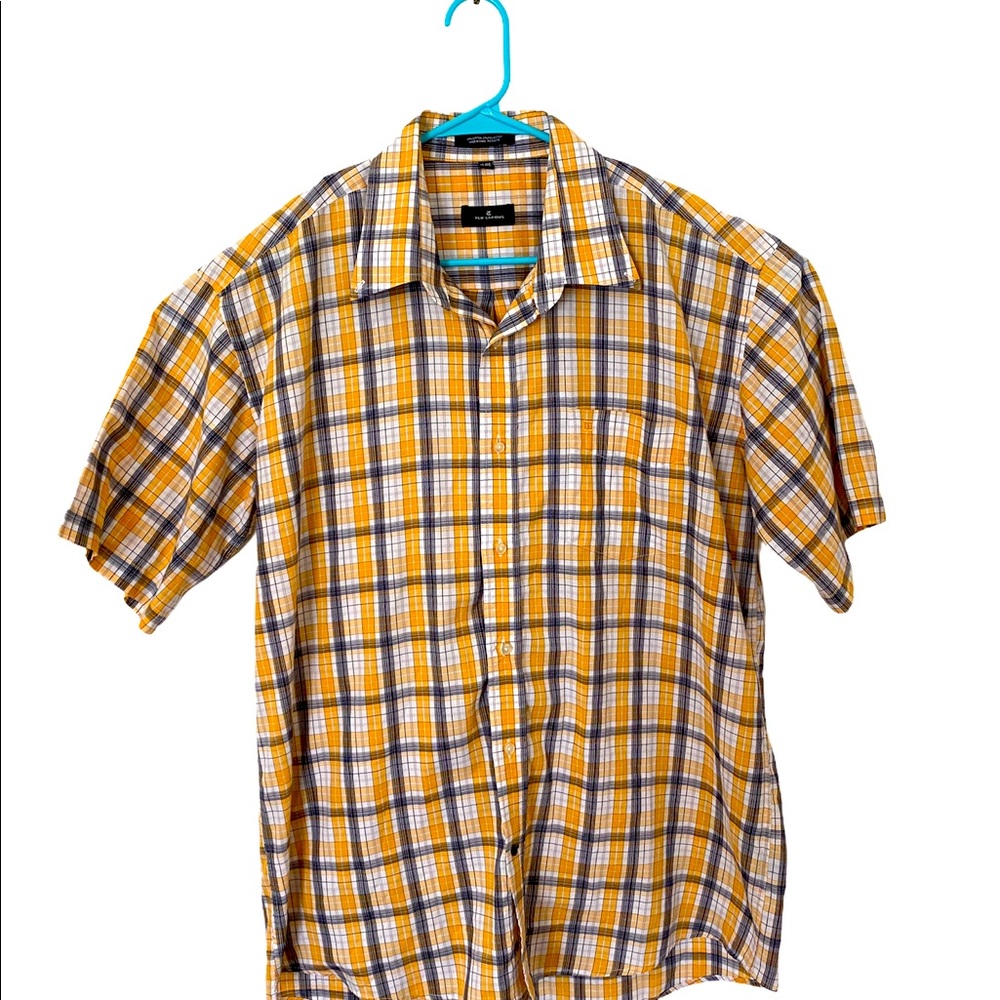 Ted Lapidus Paris Mens Button Fromt XL Yellow